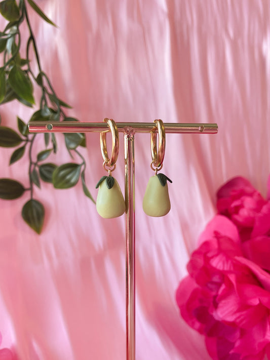 Perfect Pear Hoops